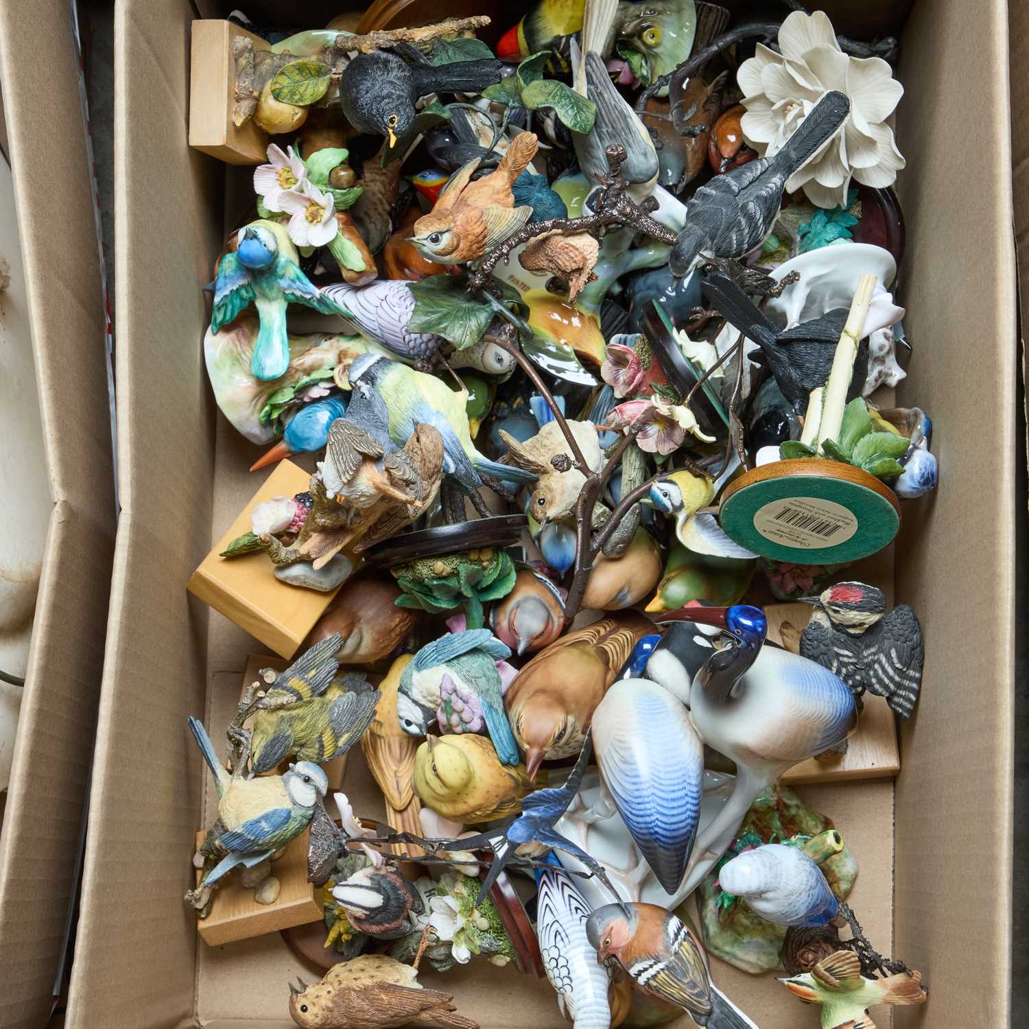 Lot 102 - A BOX OF BIRD MODELS