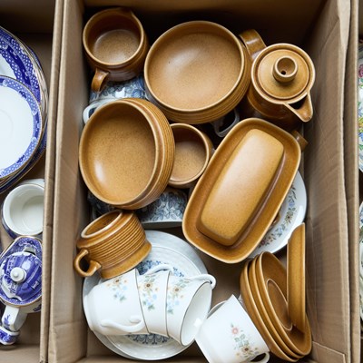 Lot 133 - TWO BOXES OF CERAMICS