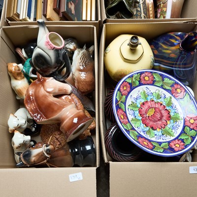 Lot 139 - TWO BOXES OF CERAMICS