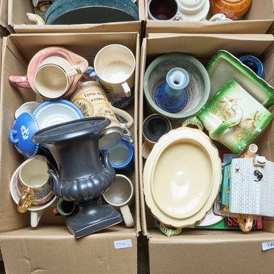 Lot 146 - TWO BOXES OF CERAMICS