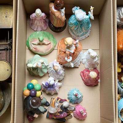 Lot 150 - A BOX OF ROYAL DOULTON AND OTHER FIGURES