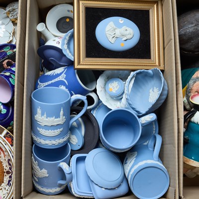 Lot 158 - A BOX OF WEDGWOOD JASPERWARE