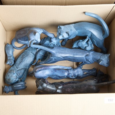 Lot 192 - A BOX OF BORDER FINE ARTS AND OTHER CAT MODELS