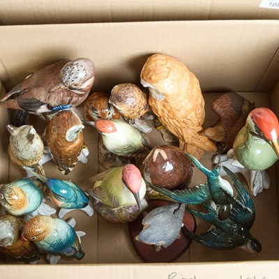 Lot 196 - A BOX OF BIRD MODELS