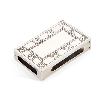 Lot 136 - A LIBERTY & CO SILVER MATCHBOX SLEEVE