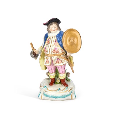 Lot A LATE 19TH CENTURY PORCELAIN FIGURE OF JOHN FALSTAFF