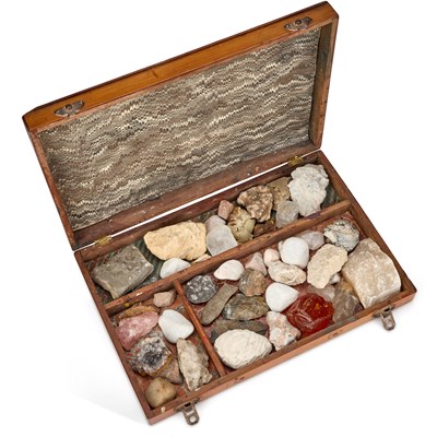 Lot 238 - A COUNTRY HOUSE COLLECTION OF MINERALS AND FOSSILS