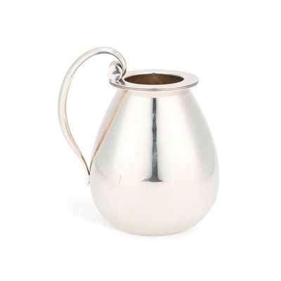 Lot GEORG JENSEN: A DANISH STERLING SILVER VASE WITH HANDLE