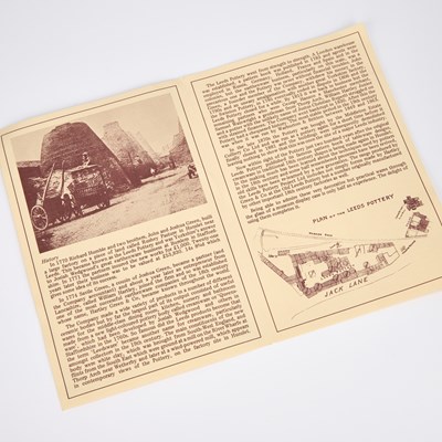 Lot A PAIR OF LEEDS POTTERY CREAMWARE BASKETS ON STANDS