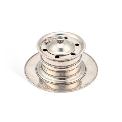 Lot A LIBERTY & CO SILVER INKWELL