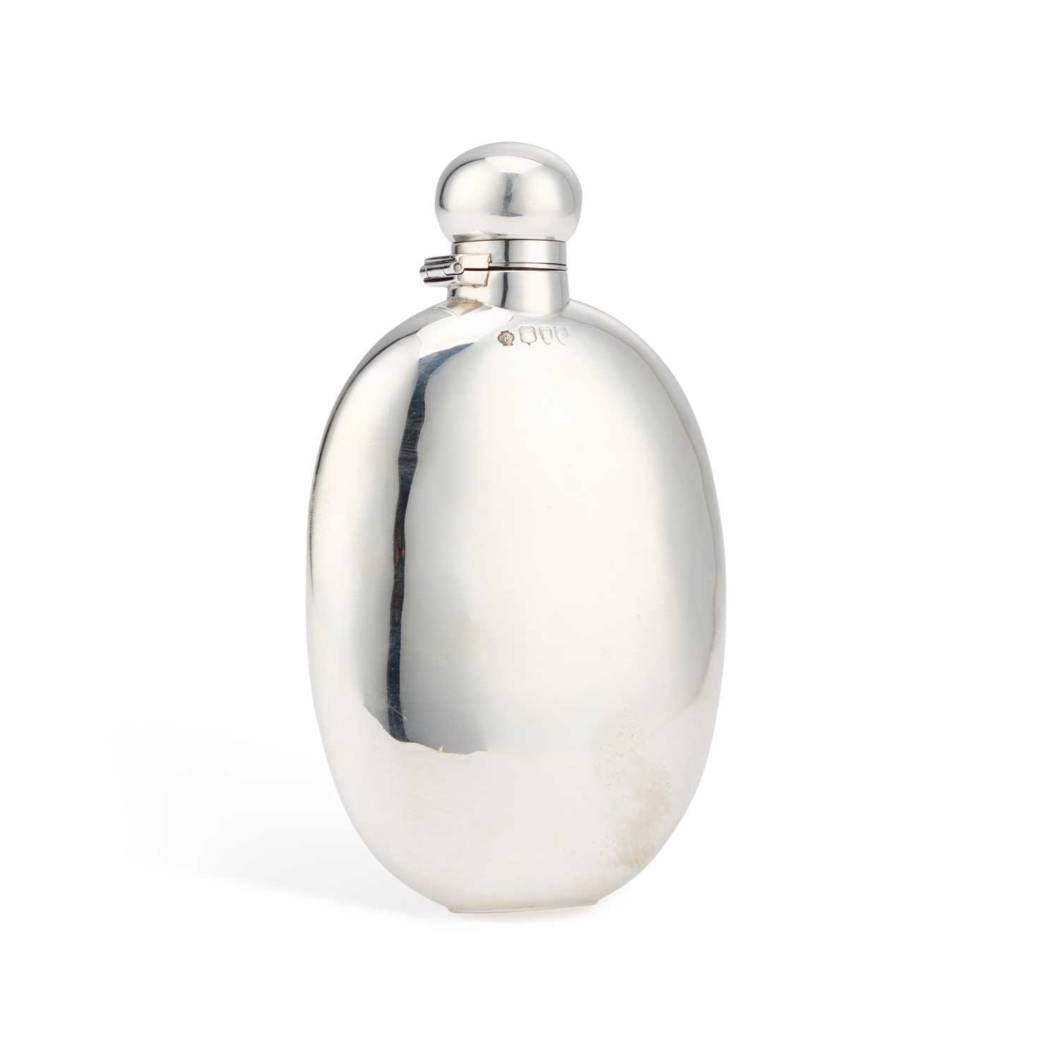 Lot A VICTORIAN SILVER SPIRIT FLASK