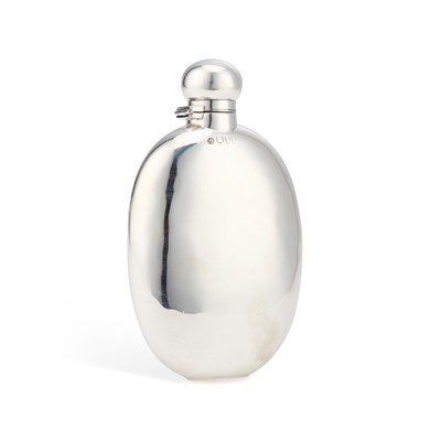 Lot A VICTORIAN SILVER SPIRIT FLASK