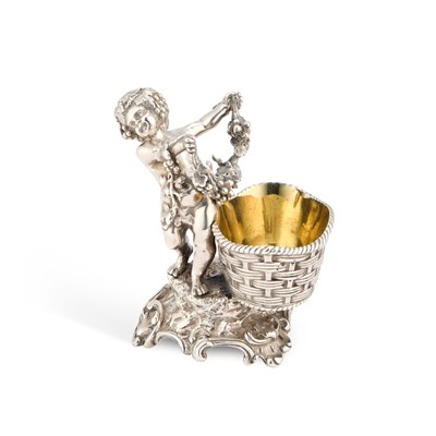 Lot A VICTORIAN SILVER FIGURAL SALT