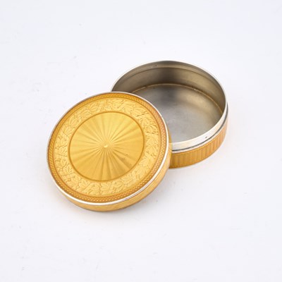 Lot 320 - A FINE FRENCH SILVER AND ENAMEL BOX