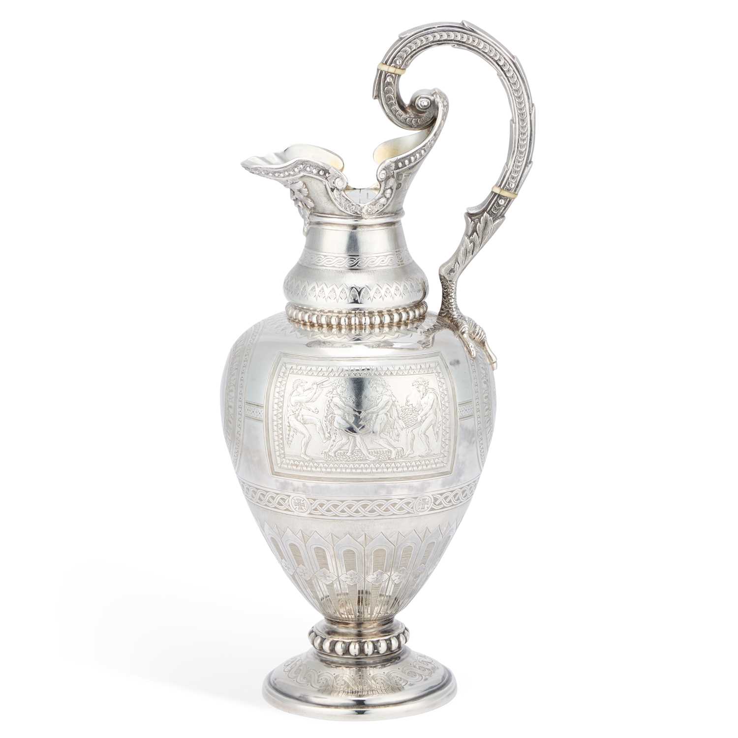 Lot 492 - A FINE VICTORIAN SILVER EWER
