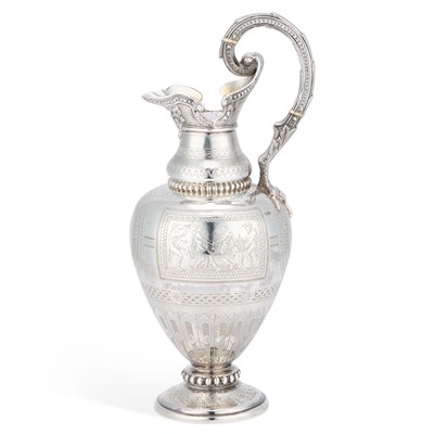 Lot A FINE VICTORIAN SILVER EWER
