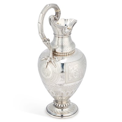 Lot 492 - A FINE VICTORIAN SILVER EWER