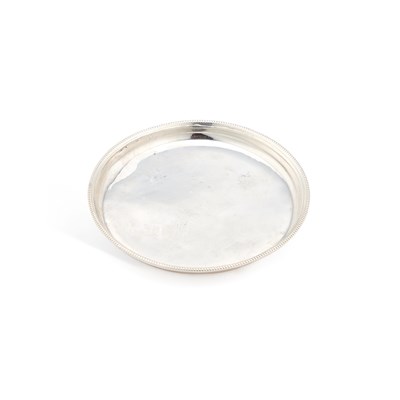 Lot A GEORGE III IRISH SILVER WINE FUNNEL STAND