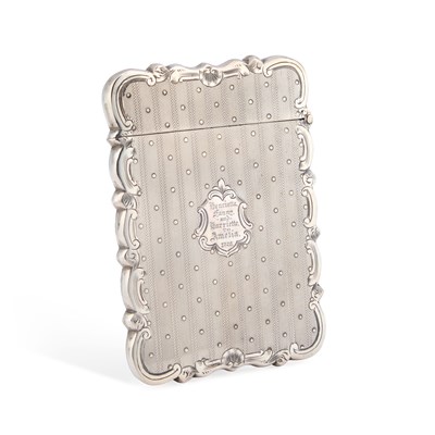 Lot A VICTORIAN SILVER CARD CASE