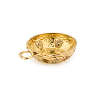 Lot AN ELIZABETH II SILVER-GILT TASTE-VIN