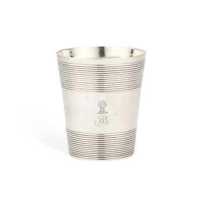 Lot A GEORGE III SILVER BEAKER