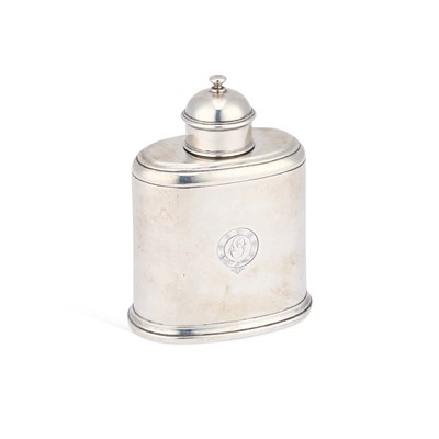 Lot A GEORGE II SILVER TEA CADDY