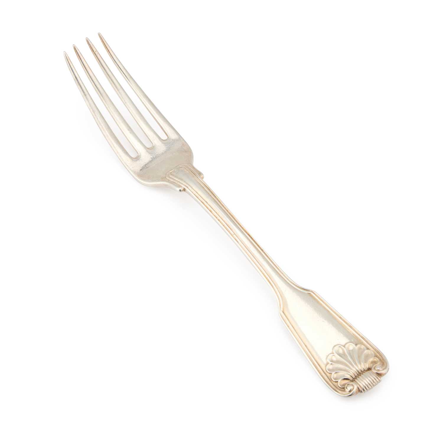 Lot 366 - A GEORGE III SILVER TABLE FORK