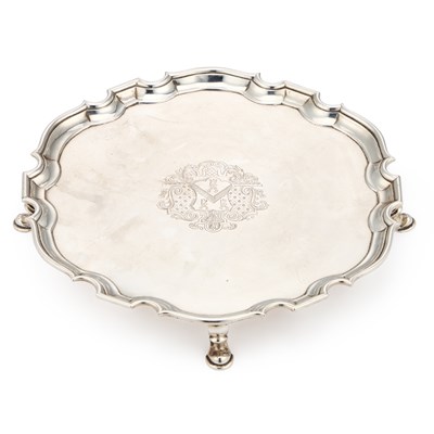 Lot A GEORGE II SILVER SALVER