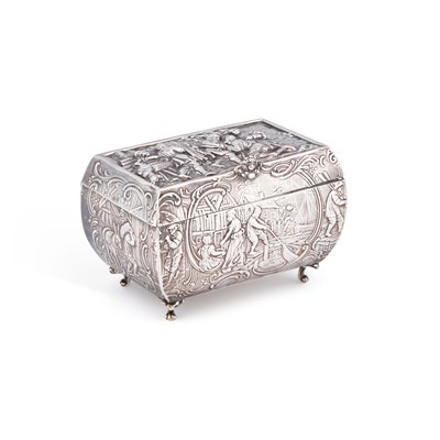 Lot A GERMAN SILVER CADDY