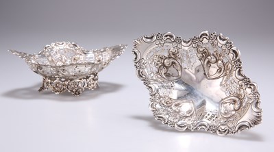 Lot 1342 - A PAIR OF VICTORIAN SILVER DISHES