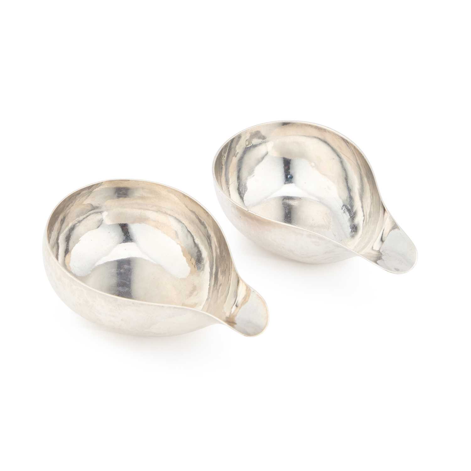 Lot 558 - TWO GEORGIAN SILVER PAP BOATS