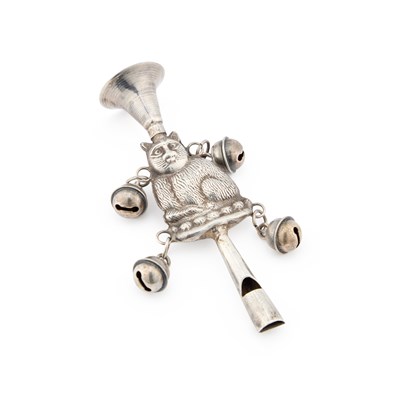 Lot A SILVER RATTLE
