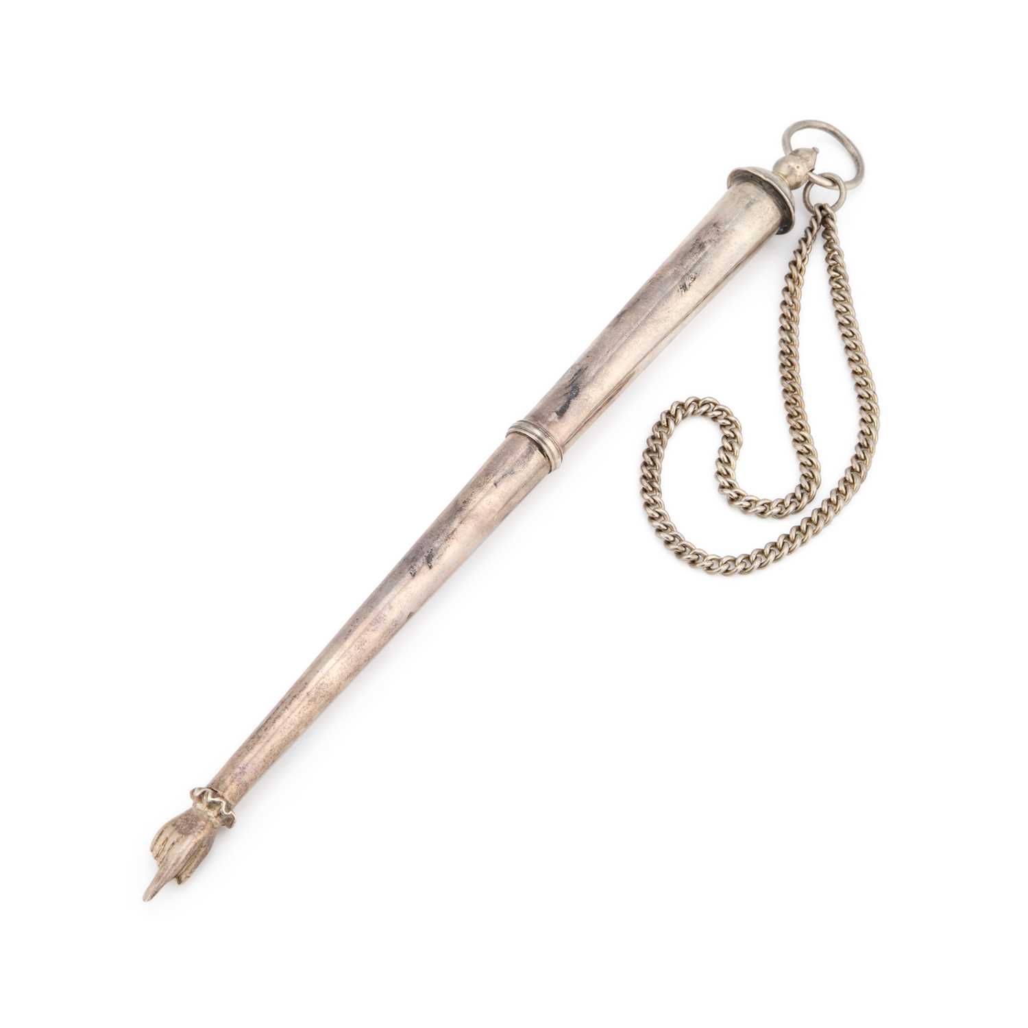 Lot JUDAICA: A SILVER YAD (TORAH POINTER)