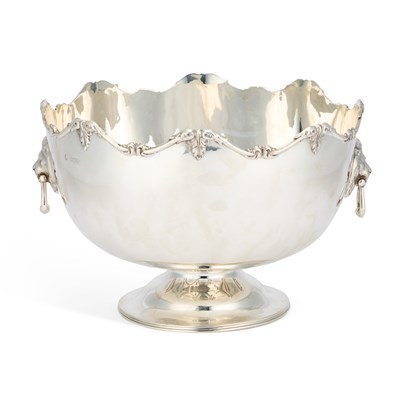 Lot A LARGE EDWARDIAN SILVER ROSE BOWL