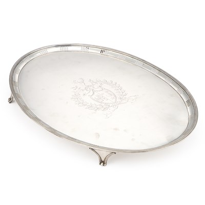 Lot A GEORGE III SILVER SALVER
