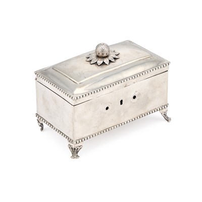 Lot A 19TH CENTURY GERMAN SILVER SUGAR BOX