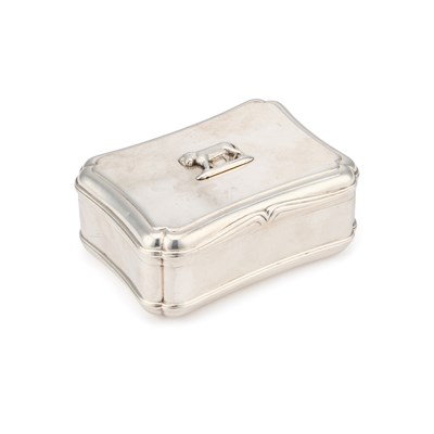 Lot A LARGE VICTORIAN SILVER REGIMENTAL TABLE SNUFF BOX