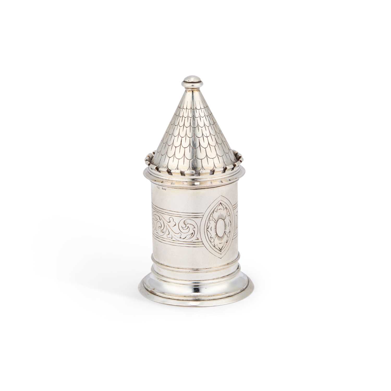 Lot A GERMAN SILVER INKWELL