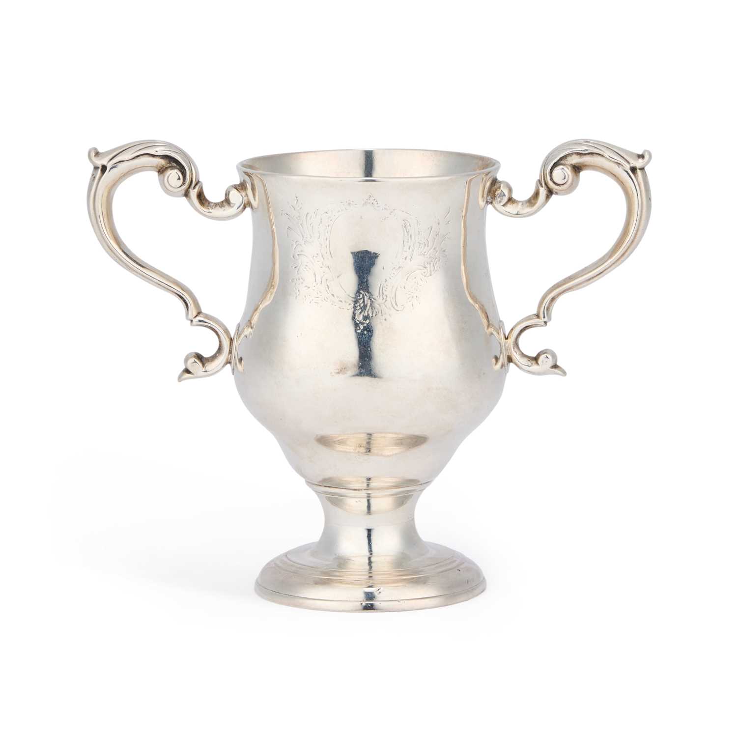 Lot A GEORGE III IRISH SILVER TWO-HANDLED CUP