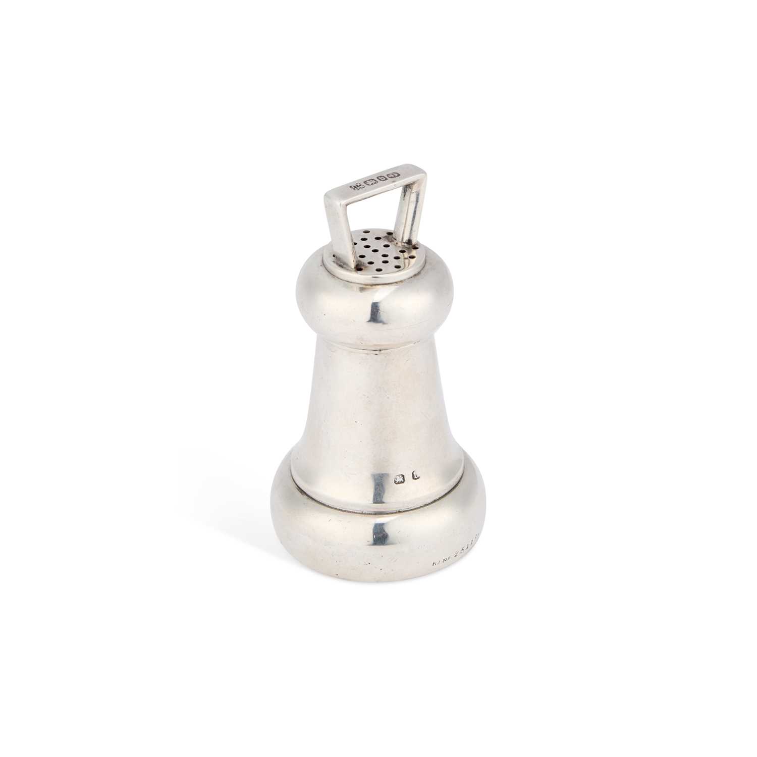 Lot 485 - A VICTORIAN SILVER NOVELTY PEPPER GRINDER