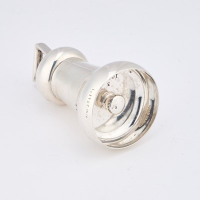 Lot 485 - A VICTORIAN SILVER NOVELTY PEPPER GRINDER