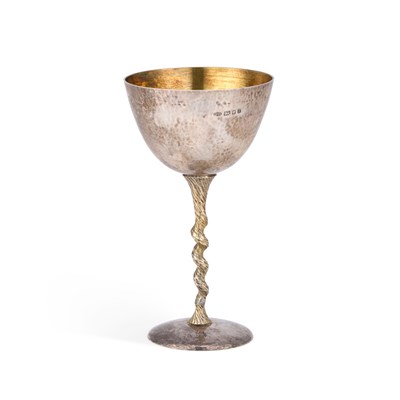 Lot STUART DEVLIN: AN ELIZABETH II PARCEL-GILT SILVER GOBLET