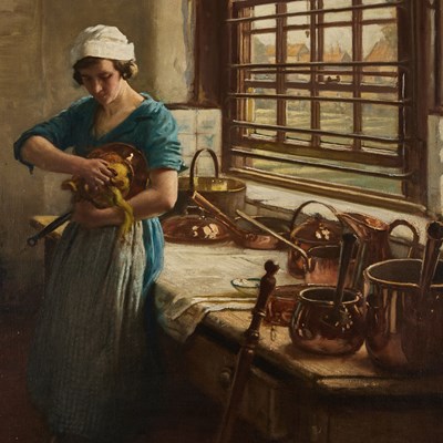 Lot 879 - FREDERICK (FRED) WILLIAM ELWELL RA (1870-1858)