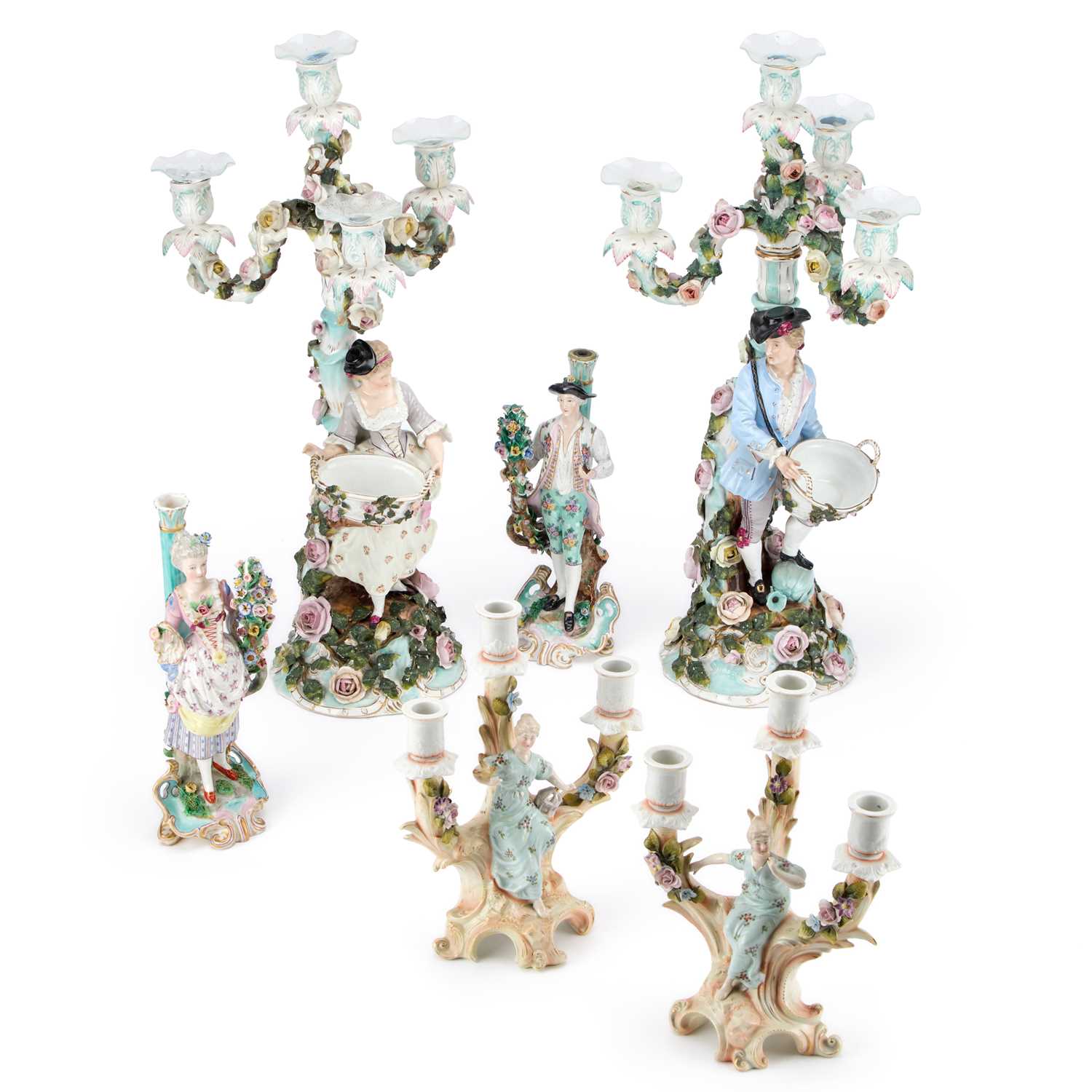 Lot 96 - A COLLECTION OF DRESDEN PORCELAIN