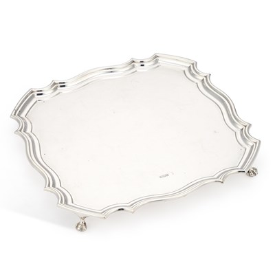 Lot A GEORGE V SILVER SALVER