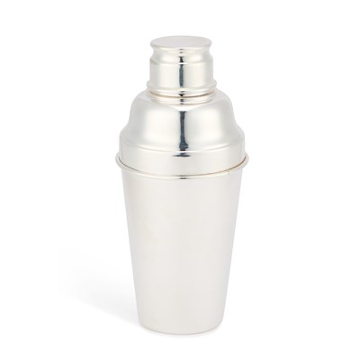 Lot A VINTAGE SILVER-PLATED COCKTAIL SHAKER