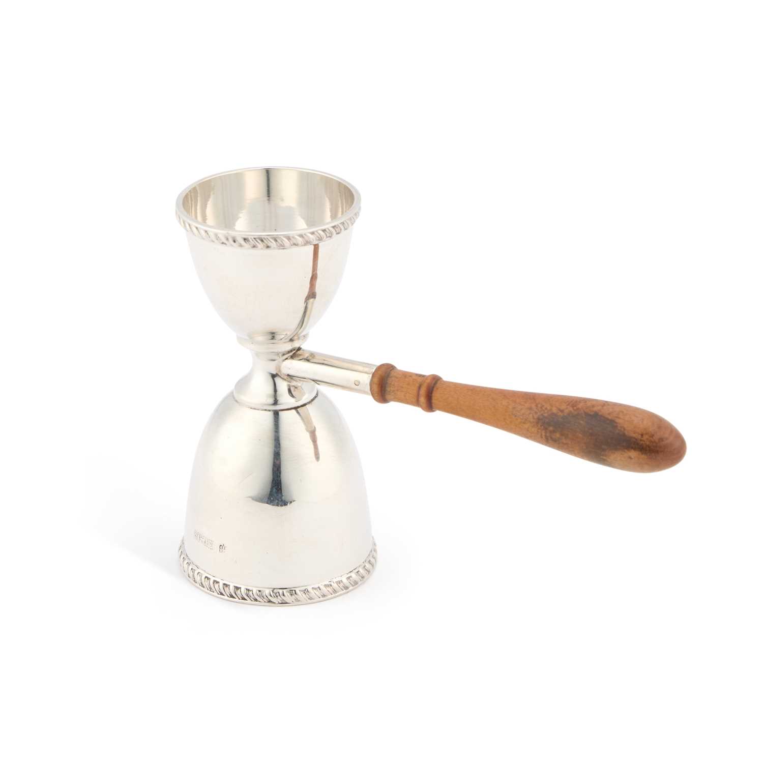 Lot 412 - AN ELIZABETH II SILVER JIGGER