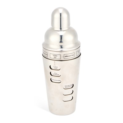 Lot A VINTAGE STAINLESS STEEL ‘RECIPE’ COCKTAIL SHAKER