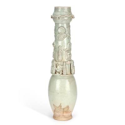 Lot A LARGE CHINESE CELADON FUNERAL VASE