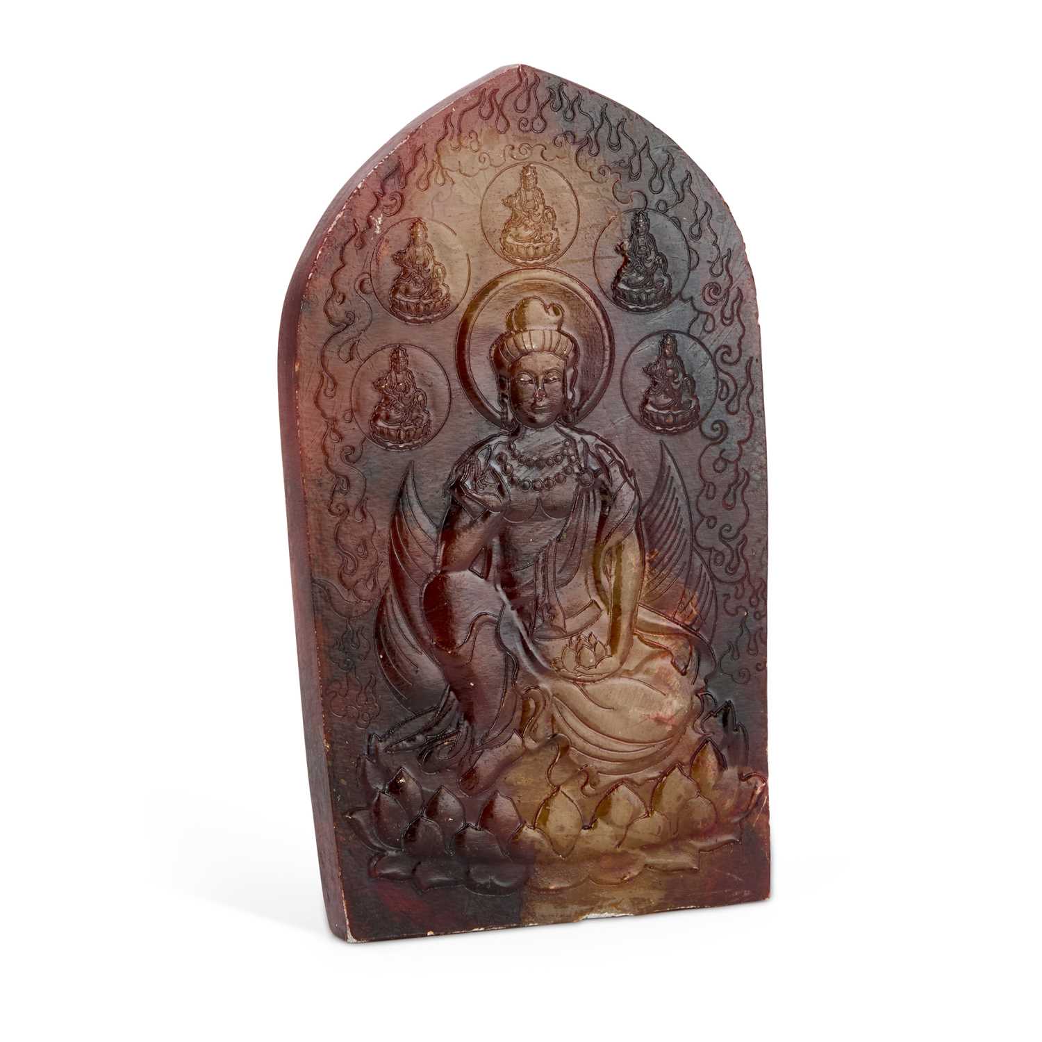 Lot 192 - A CHINESE CARVED PLAQUE